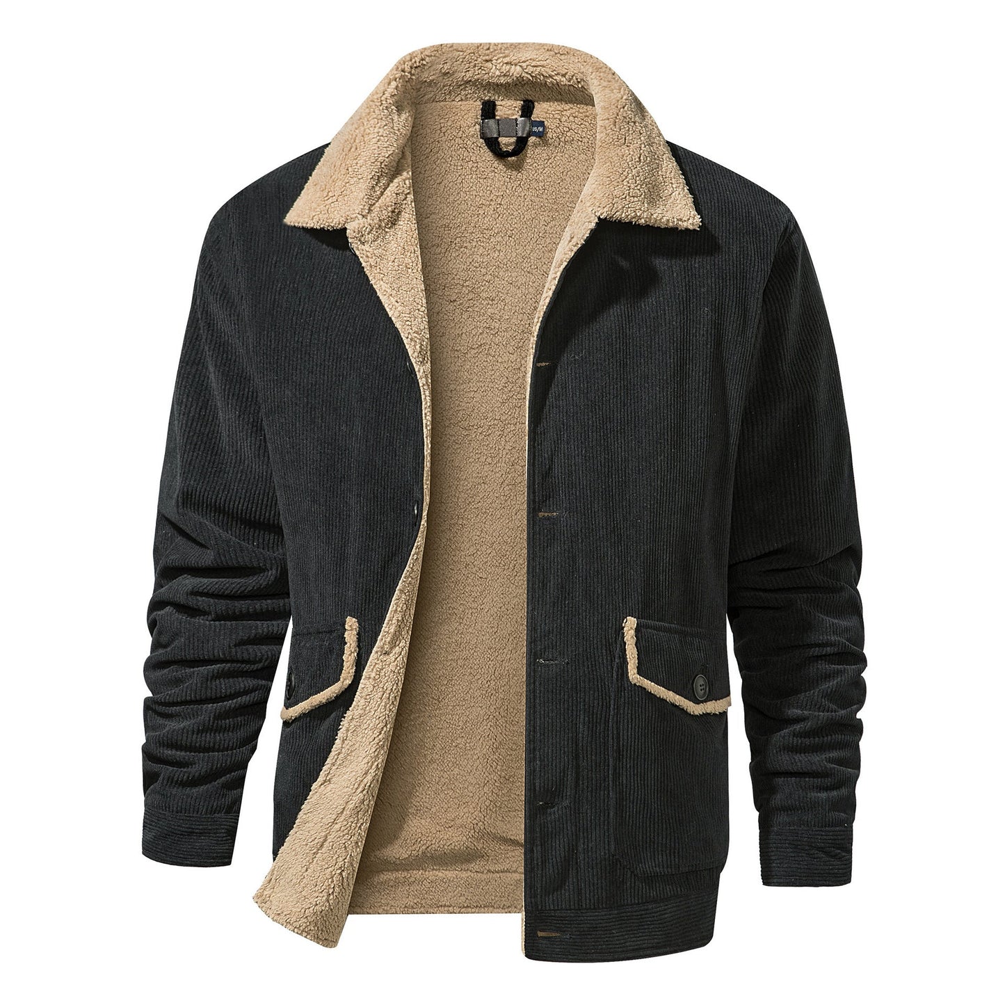 Toog - Zweiseitige Herrenjacke aus Cord mit Sherpa-Futter