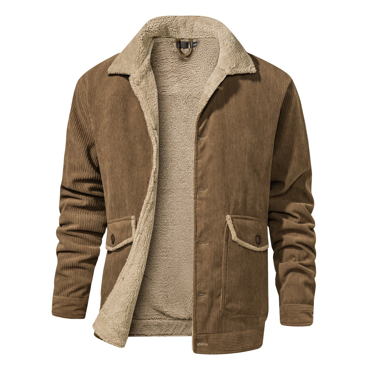 Toog - Zweiseitige Herrenjacke aus Cord mit Sherpa-Futter