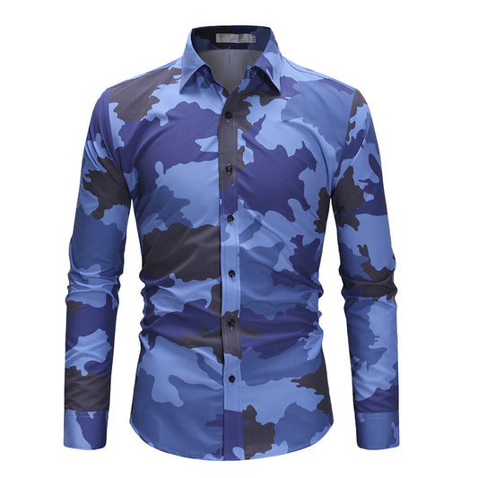 Camperio - Herren Camouflage-Hemd