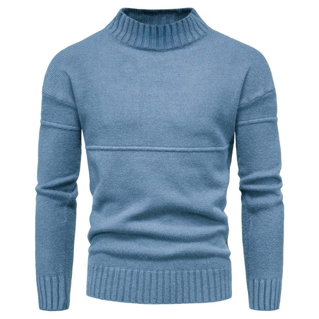 Larrin - Herren Feinstrickpullover mit Stehkragen