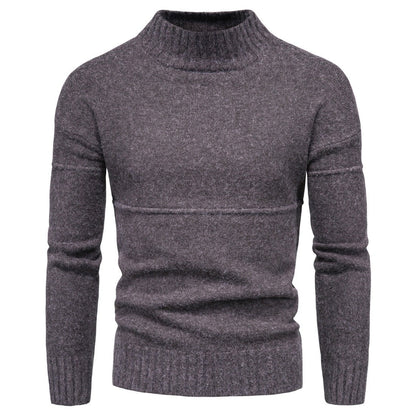 Larrin - Herren Feinstrickpullover mit Stehkragen