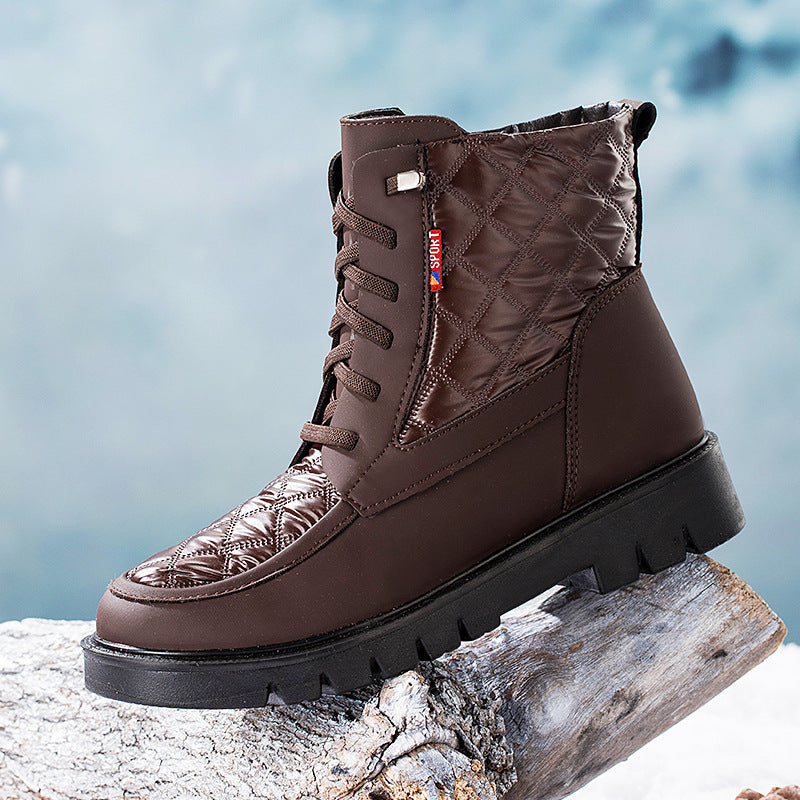 Skylda - Damen Stiefeletten mit Steppmuster und Plateausohle