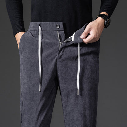 Ganoor - Herren-Cordhose mit verstellbarer Taille