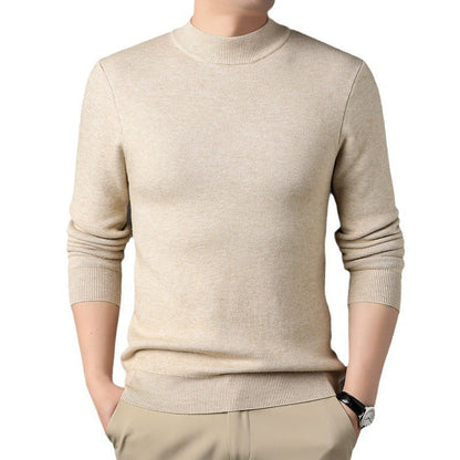 Mildr - Herren Mock Neck Pullover mit feinem Strick