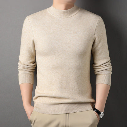 Mildr - Herren Mock Neck Pullover mit feinem Strick