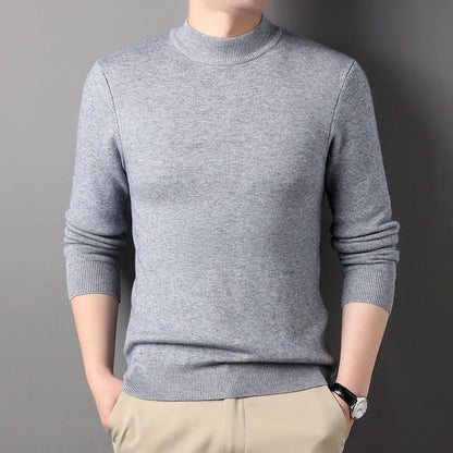 Mildr - Herren Mock Neck Pullover mit feinem Strick