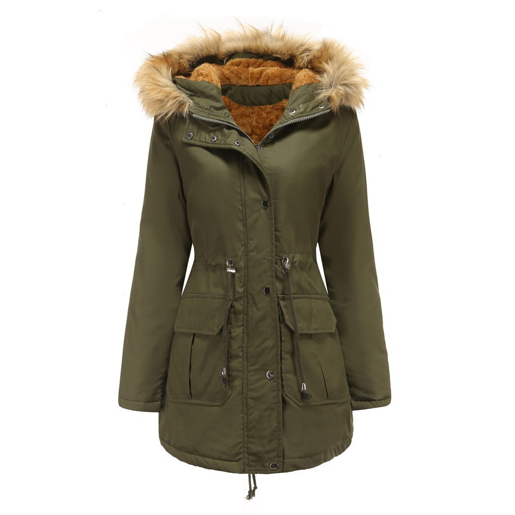 Whize - Damen Winterparka mit Teddyfutter