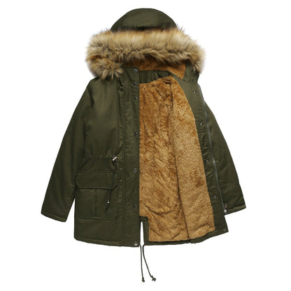 Whize - Damen Winterparka mit Teddyfutter