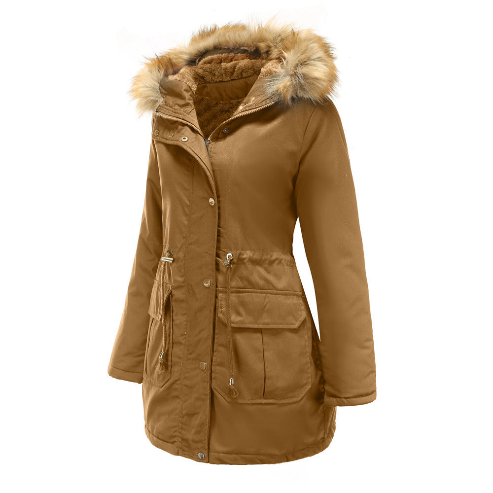 Whize - Damen Winterparka mit Teddyfutter