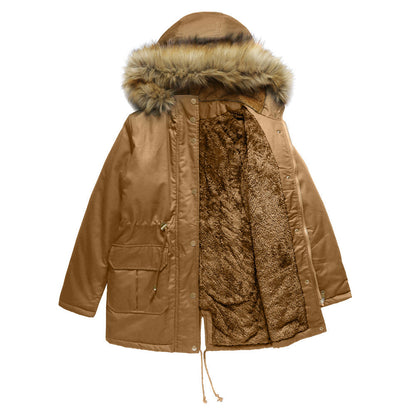 Whize - Damen Winterparka mit Teddyfutter