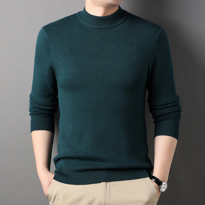 Mildr - Herren Mock Neck Pullover mit feinem Strick