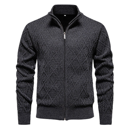 Calidus - Herren Smart-Casual Pullover mit Reißverschluss